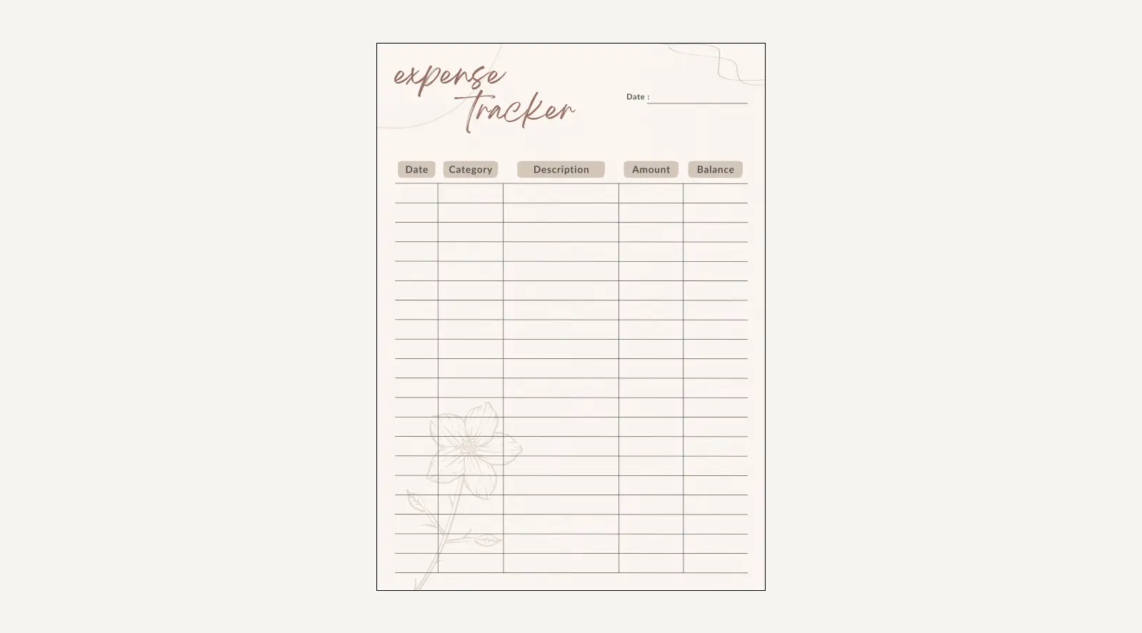 Goodnotes Expense Tracker Template