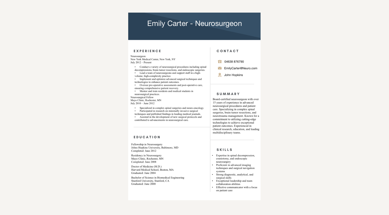 Goodnotes Resume Template