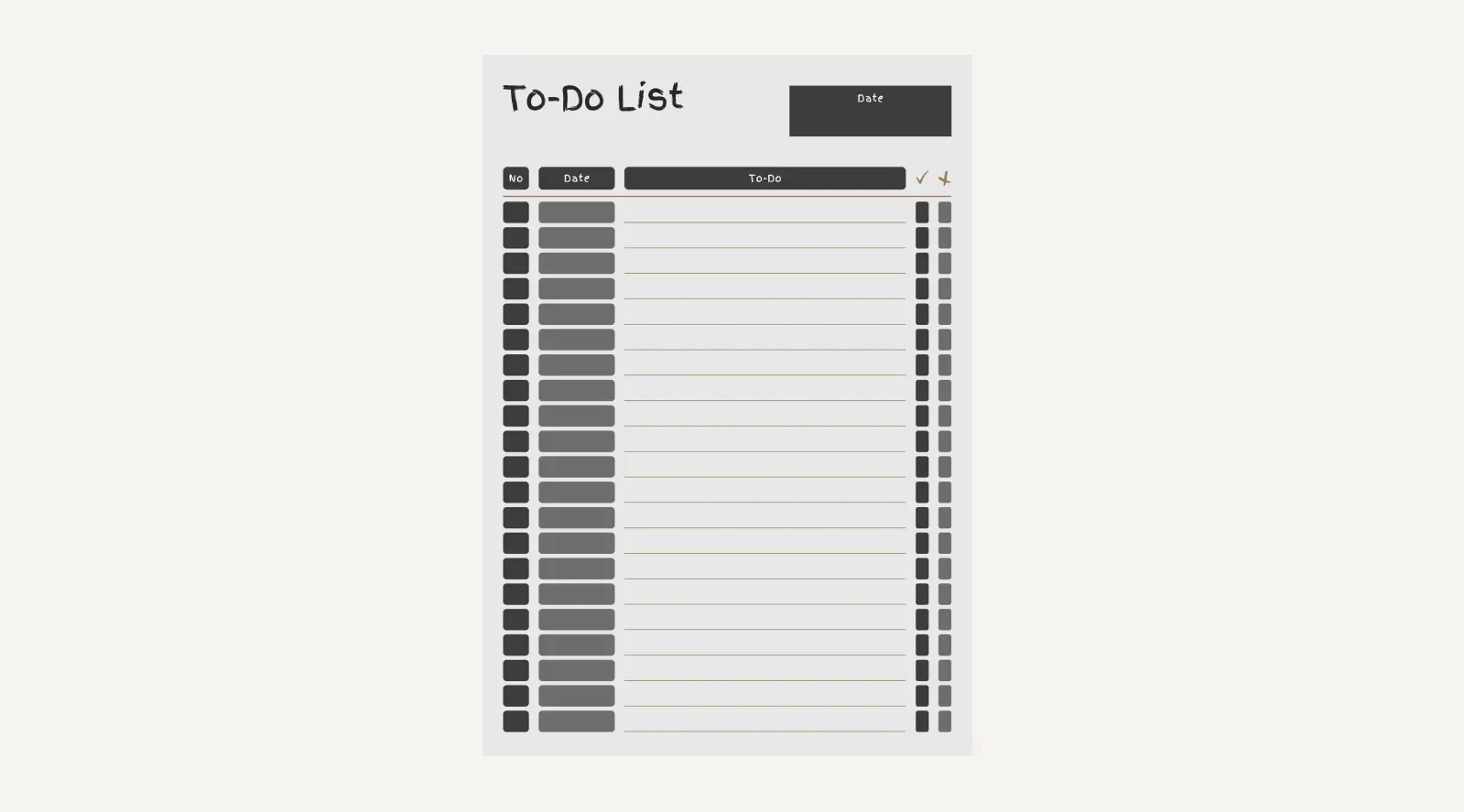 Goodnotes To Do List Template